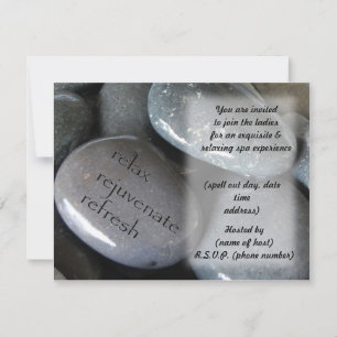 spa rock invitation