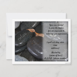 spa rocks party invite