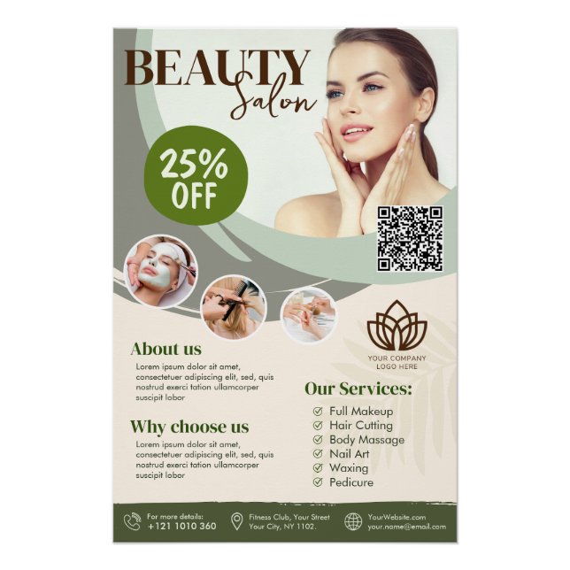 Spa, Salon de Beauté - Poster brillant (Devant)