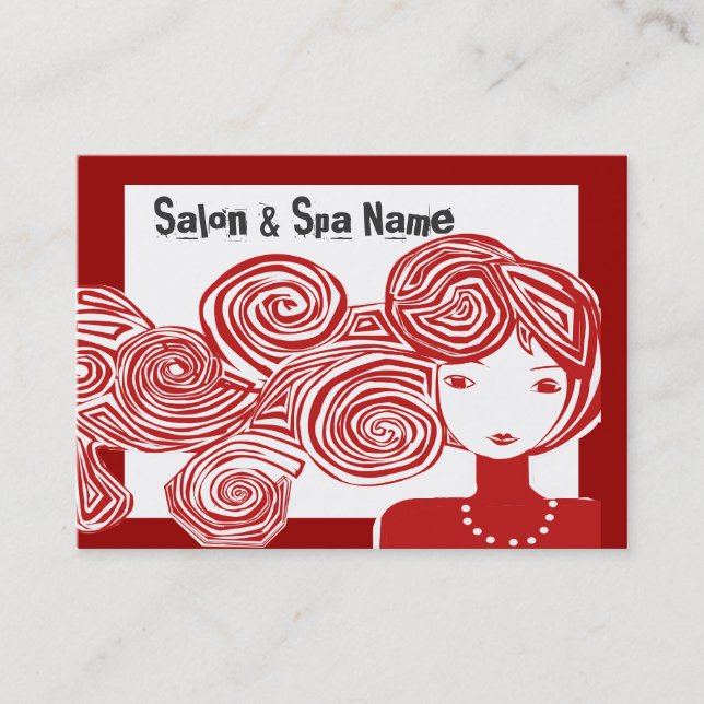 Spa Salon Fantasy Classic Designer Appointment Card (Front)