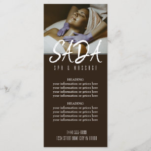 Spa Salon Massage Menu Price List