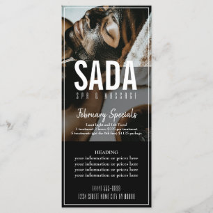 Spa Salon Massage Menu Price List