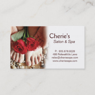 Spa - Salon Pedicure Manicure Business Card