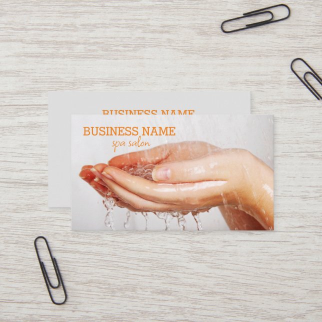 Spa salon, spa business card (Front/Back In Situ)