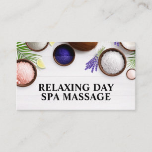Spa Salts and Palms Business Card
