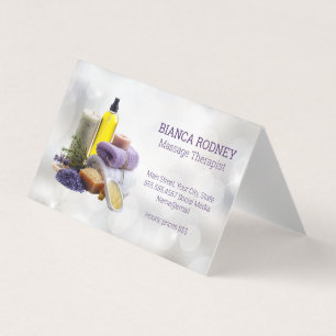 Spa Scent   Bath Salts   Oil Business Card