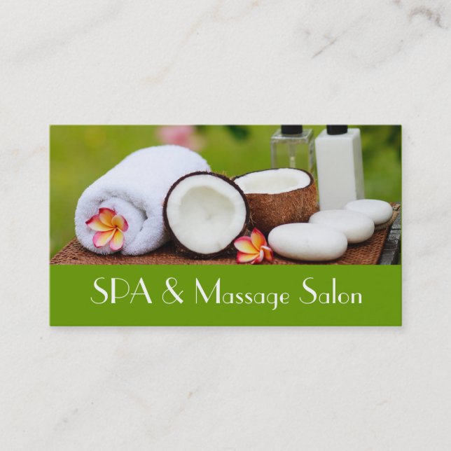 SPA setting Business Card (Front)