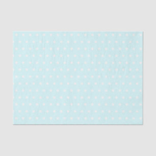 Spa Teal and White Stars Tissue Paper