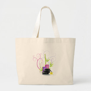 Spa theme large tote bag