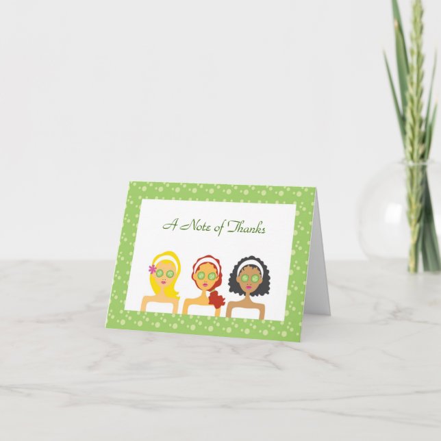 Spa Theme Thank You Card (Front)