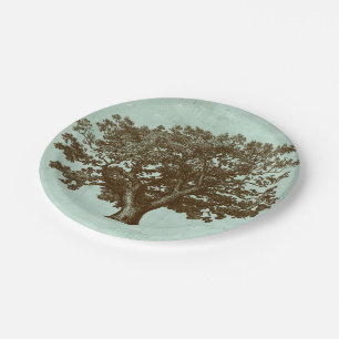 Spa Tree IV Paper Plate