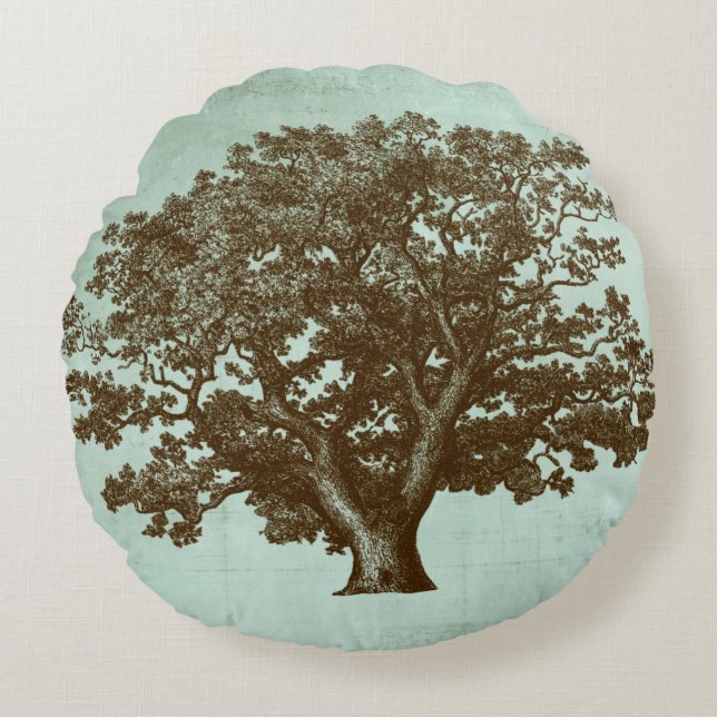 Spa Tree IV Round Pillow (Front)