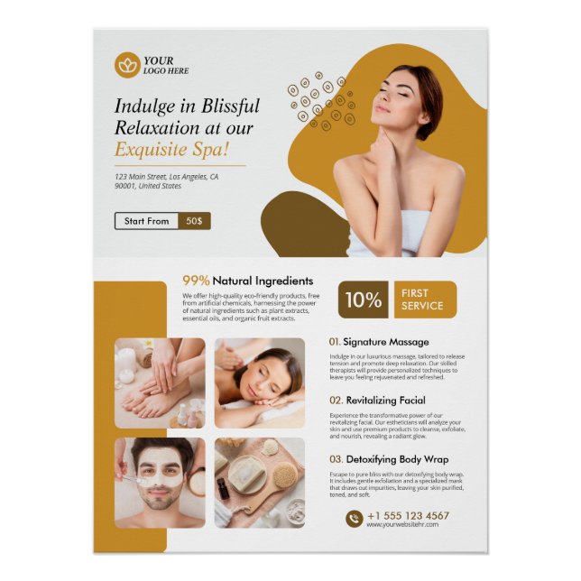 Spa, Wellness centre, Beauty Care Glossy Poster (Front)