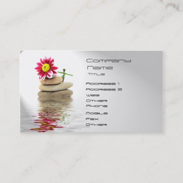 SPA, Wellness, Massage Business Card (Front)