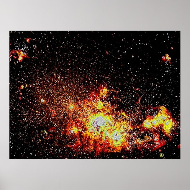 Space 1 enamel poster (Front)