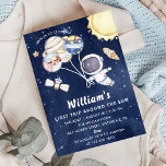 Space 1st Birthday Party First Trip Around The Sun Invitation<br><div class="desc">Space 1st Birthday Party First Trip Around The Sun Invitation</div>