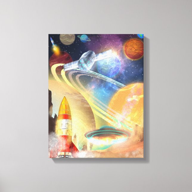 Space Above and Beyond(version 3) Canvas Print (Front)