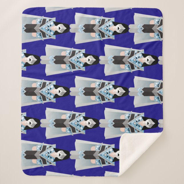 Space Ace – Patterned Sherpa Blanket (Front)