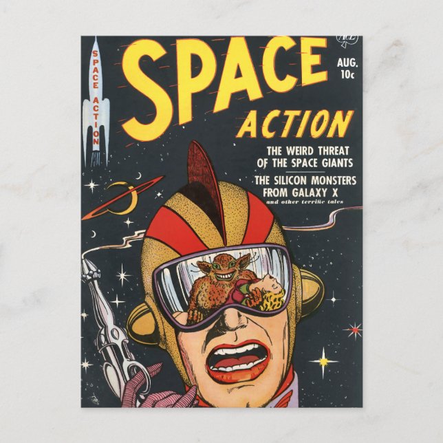 Space Action Postcard (Front)