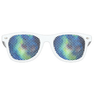 Space Adult Retro Party Shades, White Retro Sunglasses