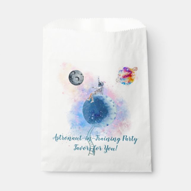 Space Adventure Awaits You! Favour Bag (Front)