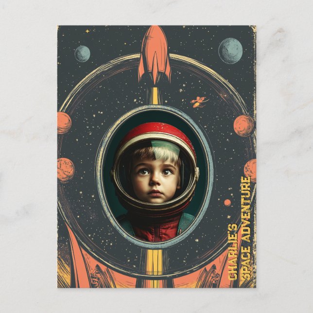 Space Adventure Postcard (Front)
