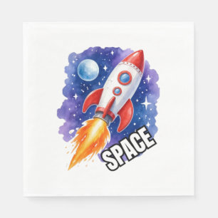 Space Adventure Poster Adventure Awaits Among Napkin