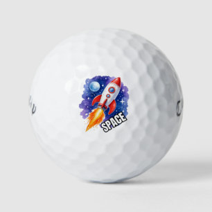 Space Adventure Poster Adventure Awaits Golf Balls