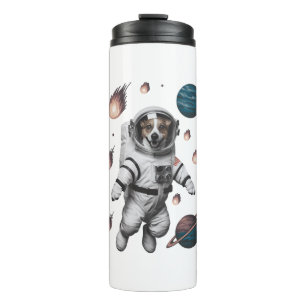 Space Adventure With A Dog Astronaut Thermal Tumbler