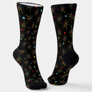 Space Age Atomic Retro Dot Custom Colours Socks