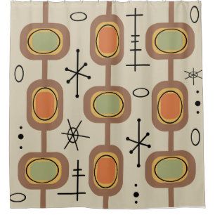 Space Age Geometric Art Multicolored