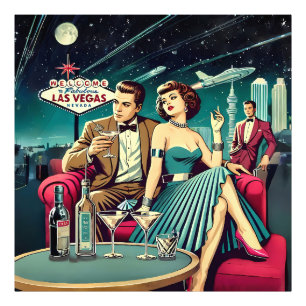 Space Age Las Vegas Martini Party Photo Print
