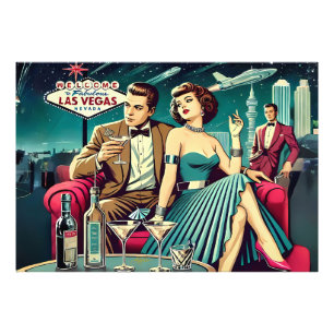 Space Age Las Vegas Martini Party Photo Print