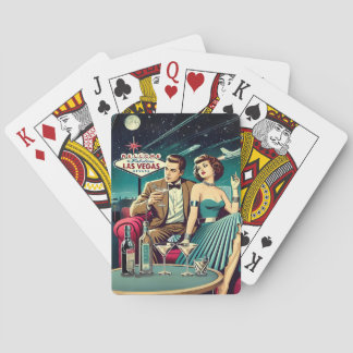 Space Age Las Vegas Martini Party Playing Cards