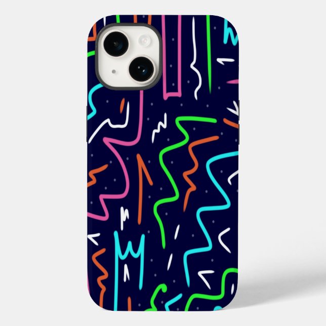 Space Age Maze Abstract Print Case-Mate iPhone Case (Back)