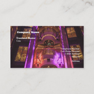 Space Age Pink Purple Business Card