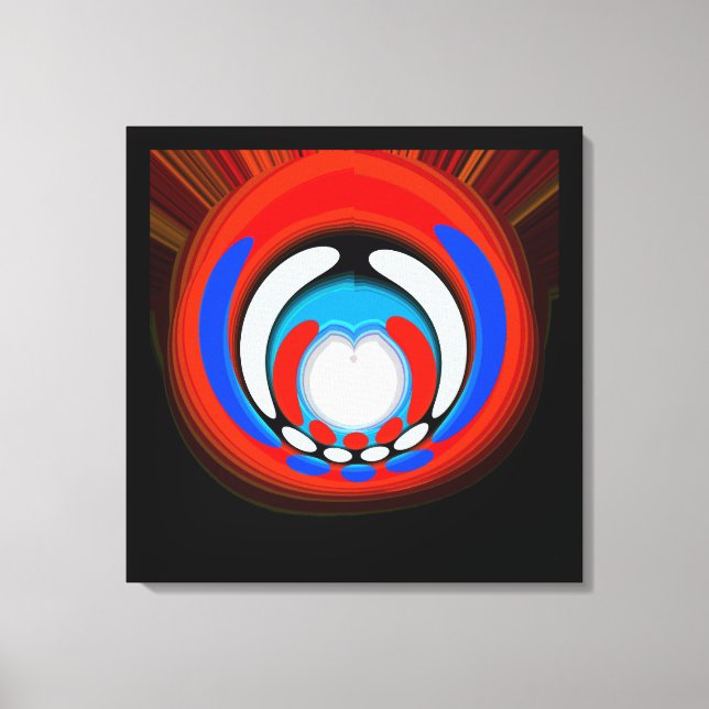 Space age travel art canvas print (Front)