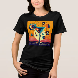 Space Age Welcome To The Atomic Martini Club Tri-Blend Shirt