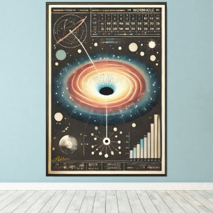 Space Age Wormhole Diagram Canvas Print