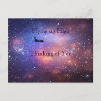 Space Airplane Postcard