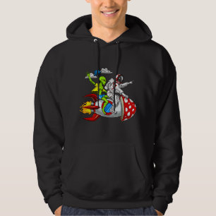 Space Alien Astronaut Mushrooms Rocket Psychedelic Hoodie