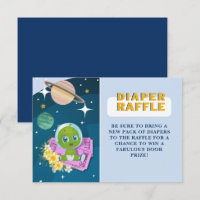 Space Alien Baby Shower Diaper Raffle