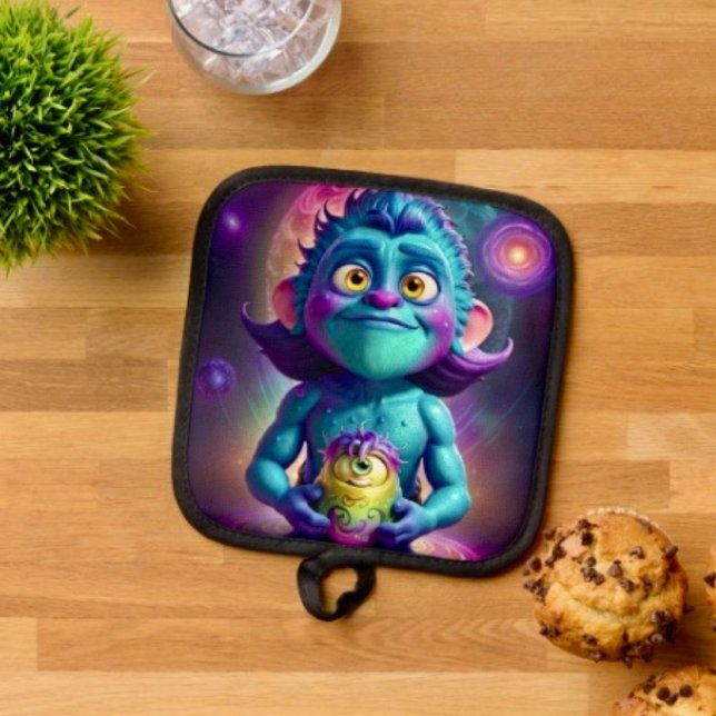 Space Alien & Friend Pot Holder (Creator Uploaded)