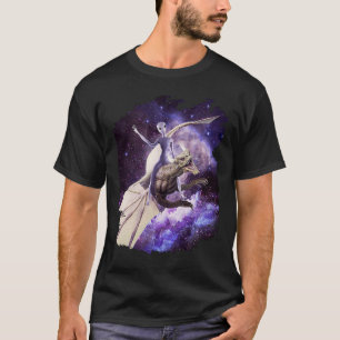 Space Alien Riding Dragon T-Shirt