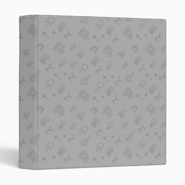 Space And Science Doodles Binder (Front/Spine)