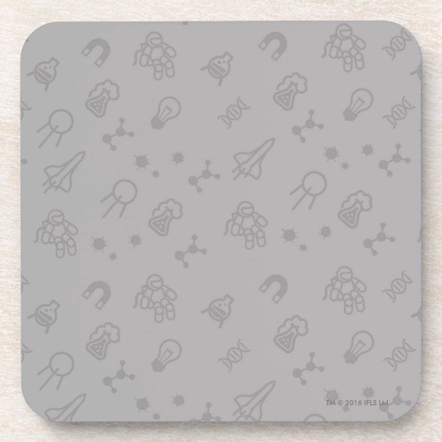 Space And Science Doodles Coaster (Front)