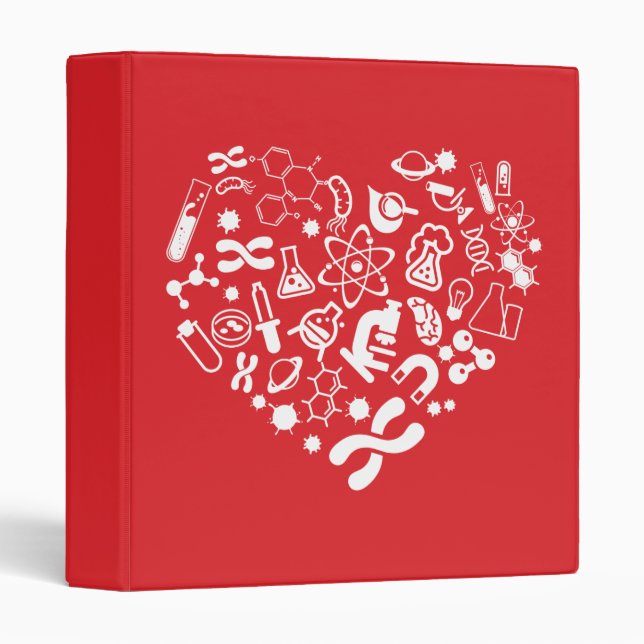 Space And Science Heart Binder (Front/Spine)