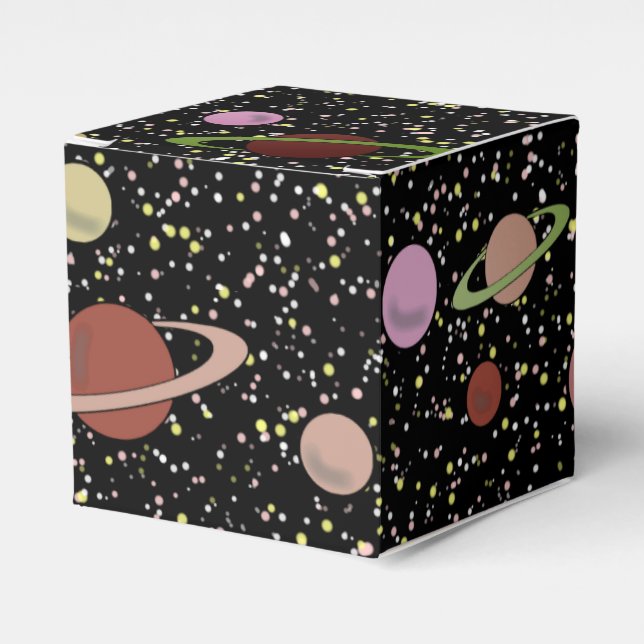 SPACE AND STARS by Jetpackcorps Favor Box (Front Side)