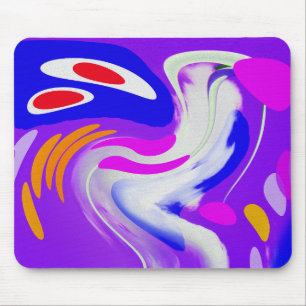 Space and time travel art mouse pad