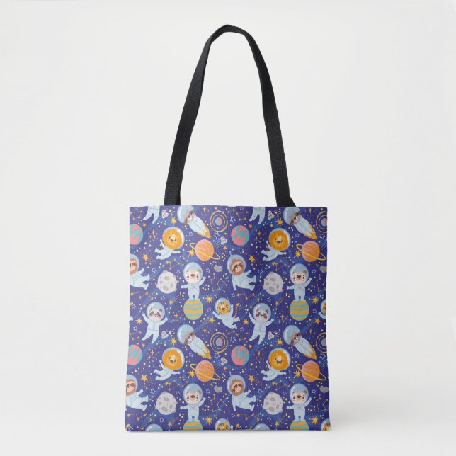 Space Animals Tote Bag (Front)